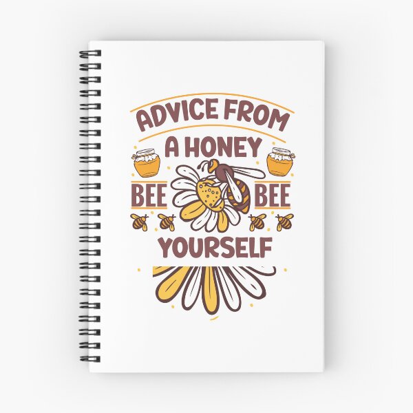 Item preview, colorful quote "advice from a honey bee bee yourself" Flowers and bees pun sticker gift for wife gift for gilfriend gift for flower lovers for bee lovers designed and sold by GhostAmine.