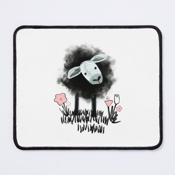 Item preview, Black Sheep in Peachy-Pink Pasture designed and sold by Christine Philbrick.