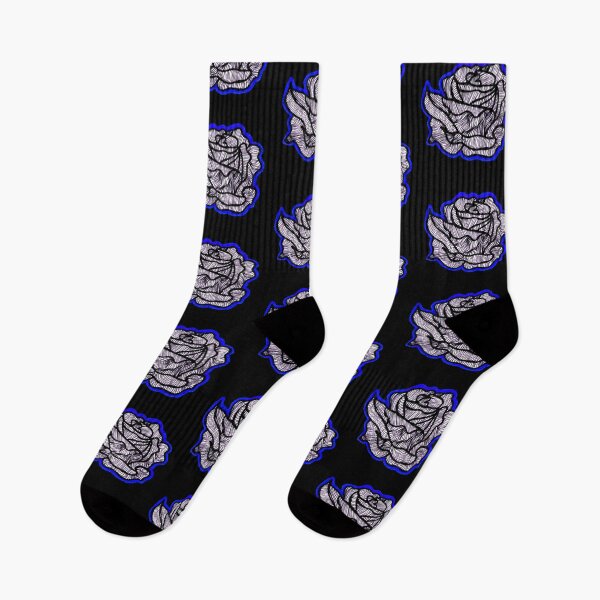 Item preview, Dark Blue Rose Hand Drawn Illustration designed and sold by Harriet Linton.