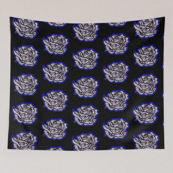 Item preview, Dark Blue Rose Hand Drawn Illustration designed and sold by Harriet Linton.