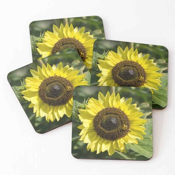 Item preview, Pollinator Jewel - a Beautiful Sunflower with a Golden Bee designed and sold by Georgia Mizuleva.
