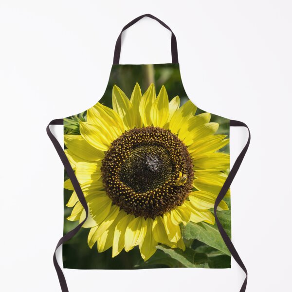 Item preview, Pollinator Jewel - a Beautiful Sunflower with a Golden Bee designed and sold by Georgia Mizuleva.