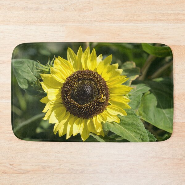 Item preview, Pollinator Jewel - a Beautiful Sunflower with a Golden Bee designed and sold by Georgia Mizuleva.