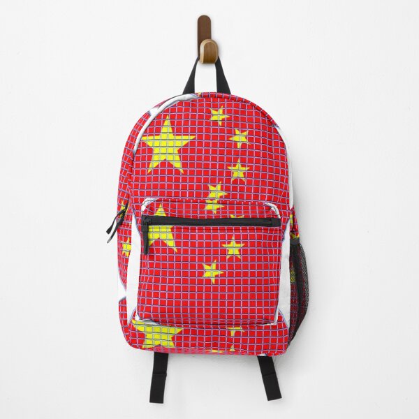 Item preview, China Flag Rounded - Squares Pixel  designed and sold by MoonElite.