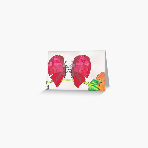 Butterfly Heart Greeting Card
