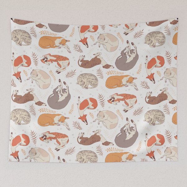 Item preview, Sleeping Autumn Whippets designed and sold by evekajander.