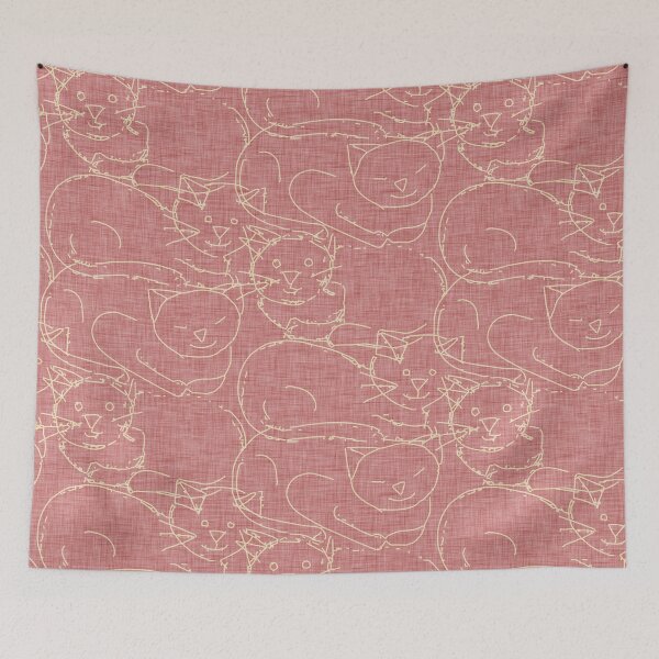 Item preview, Line Contour Cat Rose designed and sold by susycosta.