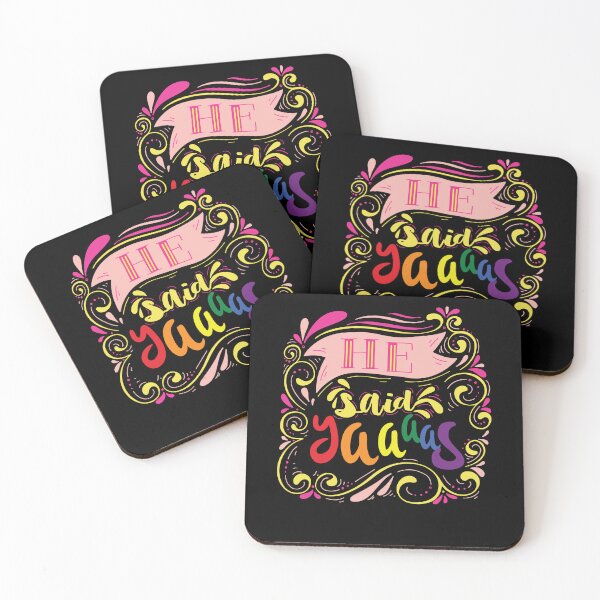 Item preview, He Said YAAAS - Funny Pride Gay Wedding Engagement designed and sold by Optix.