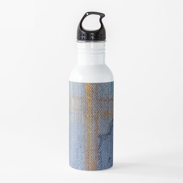 hand painted textile Cross art using metallic textile paints Water Bottle