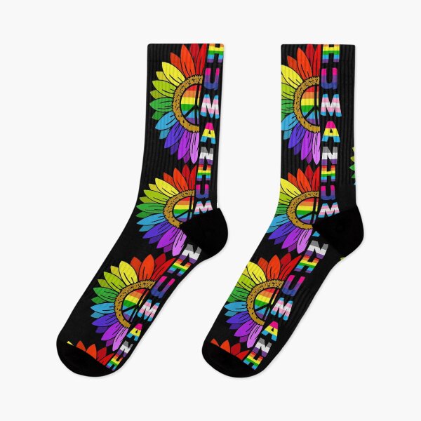 Item preview, Human Sunflower - Gay Pride LGBTQ Rainbow Peace designed and sold by Optix.