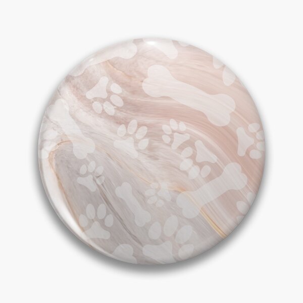 Item preview, beige marble cat dog paw and bone print pattern designed and sold by Beeroclock.