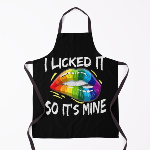 Item preview, I Licked It So Its Mine - Funny LGBTQ Gay Pride Lips designed and sold by Optix.