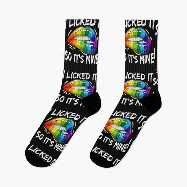Item preview, I Licked It So Its Mine - Funny LGBTQ Gay Pride Lips designed and sold by Optix.