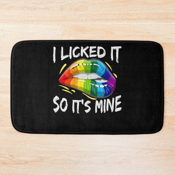Item preview, I Licked It So Its Mine - Funny LGBTQ Gay Pride Lips designed and sold by Optix.