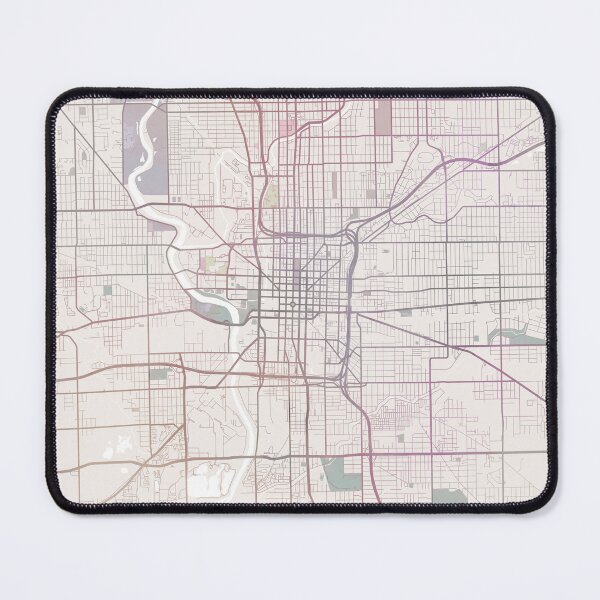 Item preview, Indianapolis Map, Indianapolis City, Indianapolis Indiana USA City designed and sold by TheRedFinch.