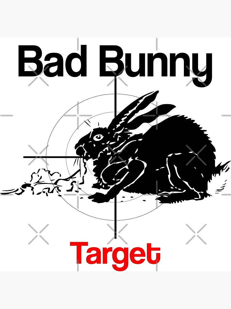 Bad Bunny Target Art Print For Sale By Outdoorlivingli Redbubble 