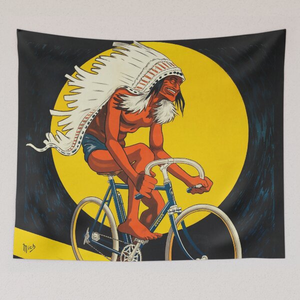 Item preview, Rolling on DOLLAR Bicycle is Better 1922 Vintage French Cycles Poster by Artist Mich designed and sold by retroposters.