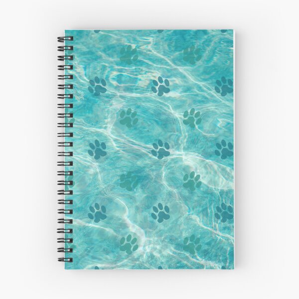 Item preview, blue ocean cat and dog paw print designed and sold by Beeroclock.