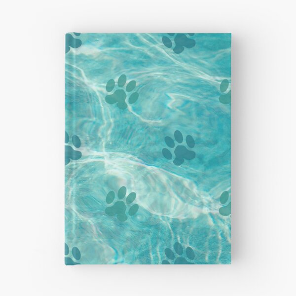Item preview, blue ocean cat and dog paw print designed and sold by Beeroclock.
