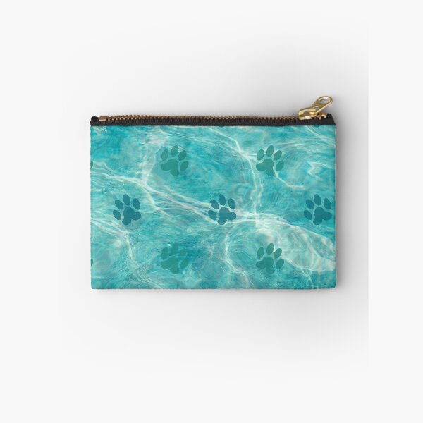 Item preview, blue ocean cat and dog paw print designed and sold by Beeroclock.