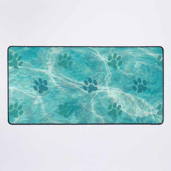 Item preview, blue ocean cat and dog paw print designed and sold by Beeroclock.
