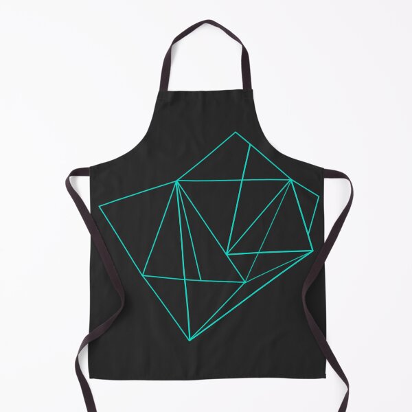 Item preview, Turquoise and black Geometric designed and sold by GeoFormsArt.