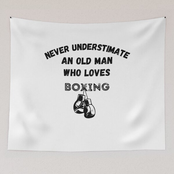 Item preview, Never Underestimate An Old Man Who Loves Boxing designed and sold by Hab2.