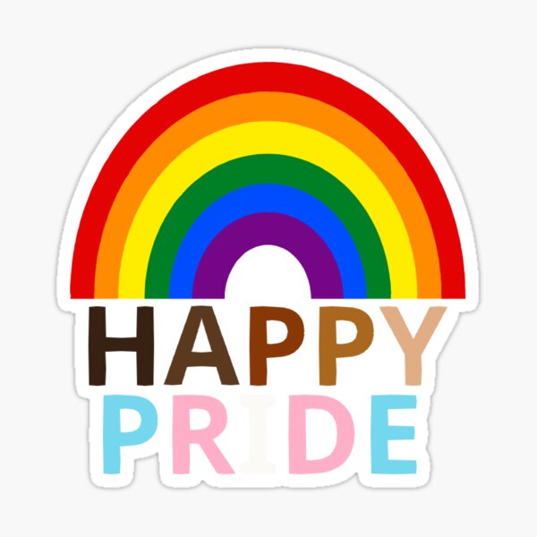 Happy Pride Rainbow Sticker For Sale By Kittykatrat03 Redbubble 2766