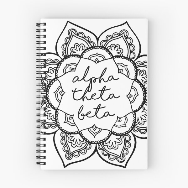 Item preview, Alpha Theta Beta Mandala designed and sold by Jilly Rose Ink.