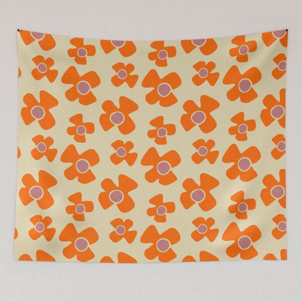 Item preview, New Flower Daisy Beige Orange designed and sold by susycosta.