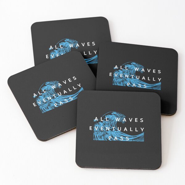 Item preview, All Waves Eventually Pass| Simple Quotes | Quote of the day  designed and sold by Beautiful  Habits.