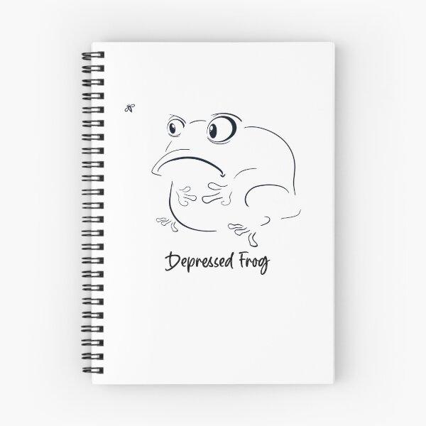 Item preview, Depressed  frog hand drawn line design  designed and sold by TipTopTapo.