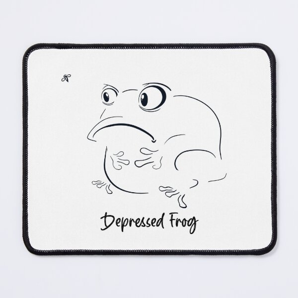 Item preview, Depressed  frog hand drawn line design  designed and sold by TipTopTapo.