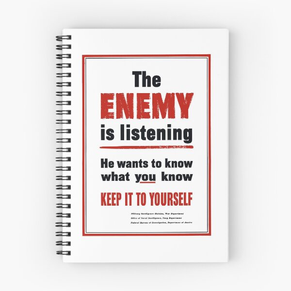 Item preview, The Enemy Is Listening -- World War II designed and sold by warishellstore.