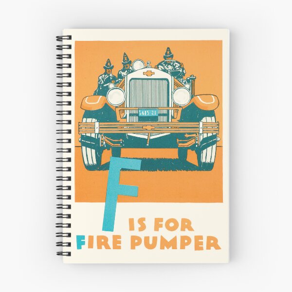 Item preview, F is for Fire pumper designed and sold by BrigitteCooper.