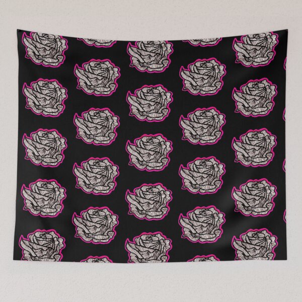Item preview, Strawberry Pink Rose Hand Drawn Illustration designed and sold by Harriet Linton.