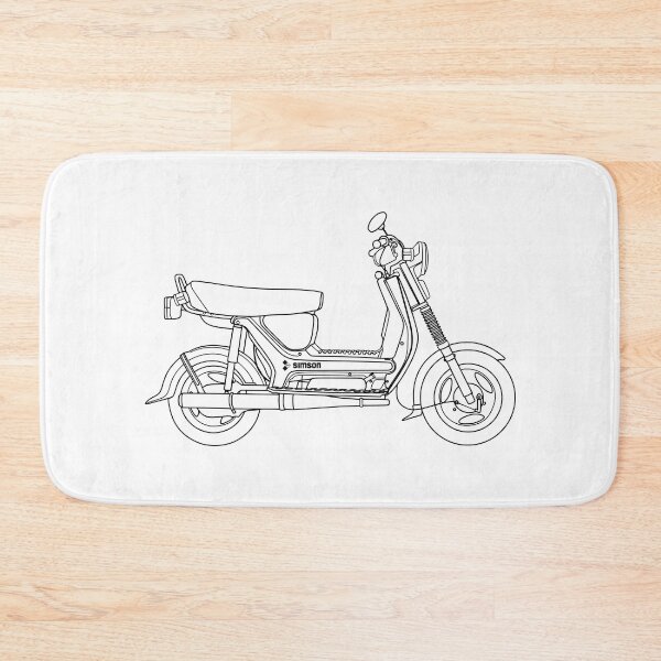 Item preview, Simson SR50 scooter black lines best t-shirt design designed and sold by EdimDesign.