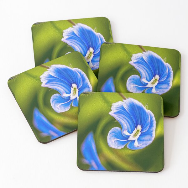 Item preview, Beautiful blue flower pattern designed and sold by Patternflower.
