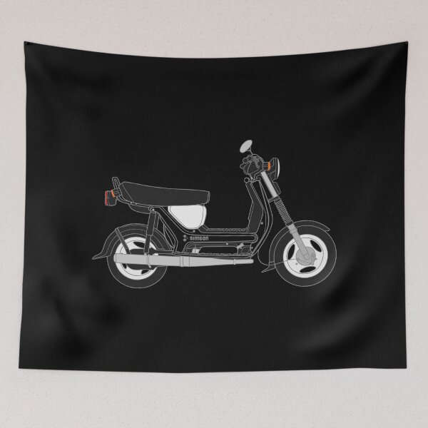 Item preview, Simson SR50 scooter colored best t-shirt design designed and sold by EdimDesign.