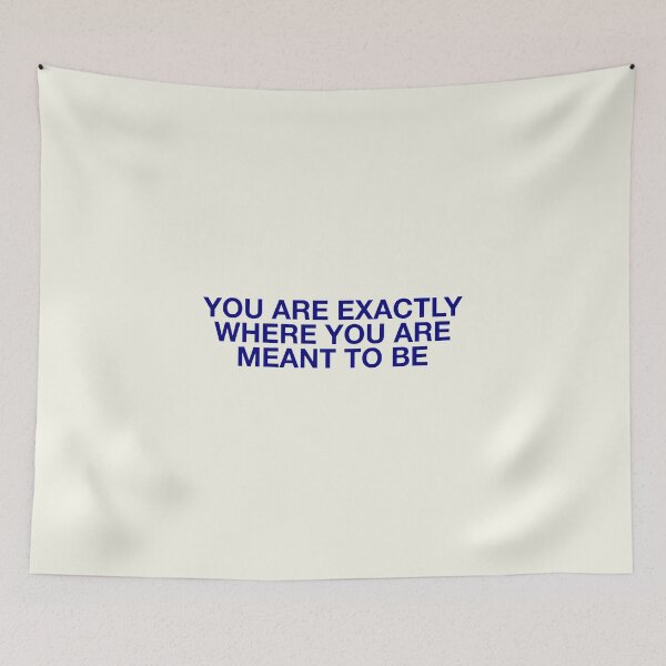 Item preview, YOU ARE EXACTLY WHERE YOU ARE  MEANT TO BE designed and sold by pmdz.