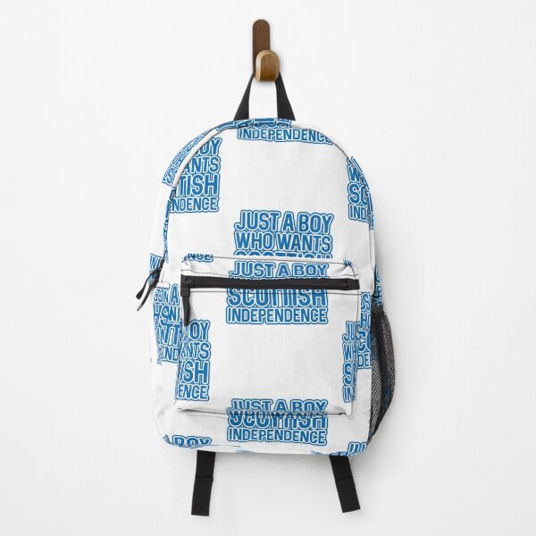 Item preview, JUST A BOY WHO WANTS SCOTTISH INDEPENDENCE, Scottish Independence Saltire Blue and White Layered Text Slogan designed and sold by MacPean.