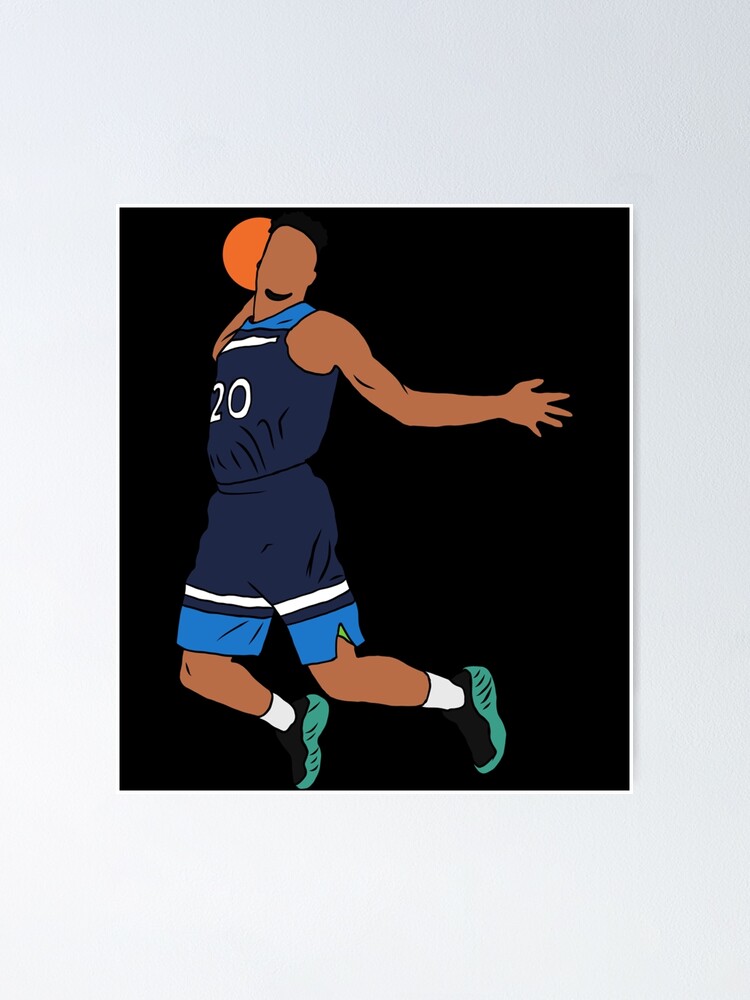 Josh Okogie Dunk Sticker Poster for Sale by lindaleia9