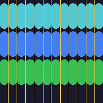 Artwork thumbnail, Fun Geometric Pattern, by BronikowskiART