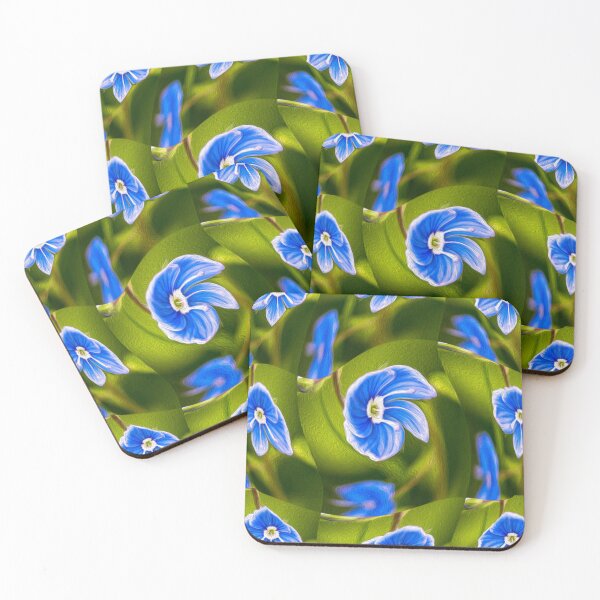 Item preview, Beautiful blue flower pattern designed and sold by Patternflower.