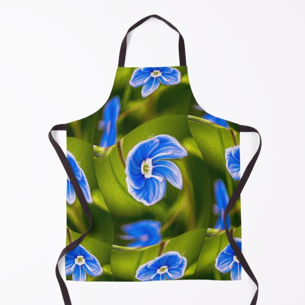 Item preview, Beautiful blue flower pattern designed and sold by Patternflower.