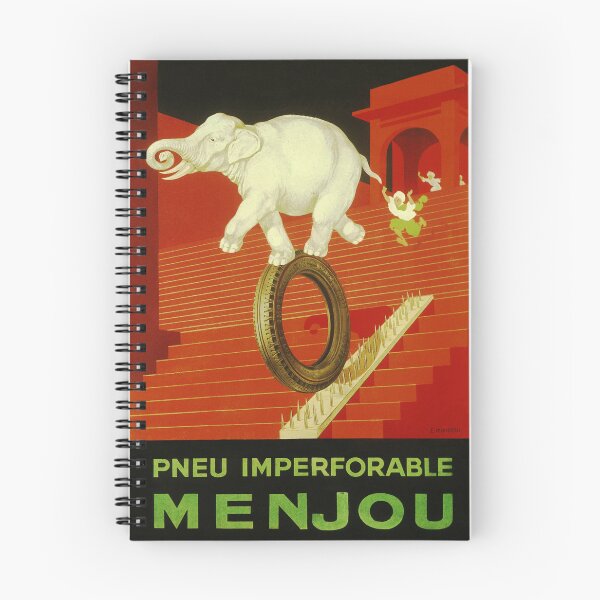 Item preview, Pneu Imperforable MENJOU 1930 Vintage French Tire Advertisement Poster Art designed and sold by retroposters.