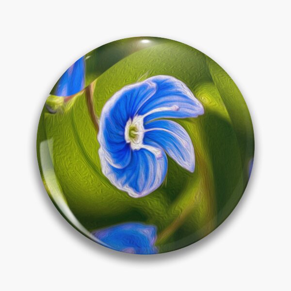Item preview, Beautiful blue flower pattern designed and sold by Patternflower.