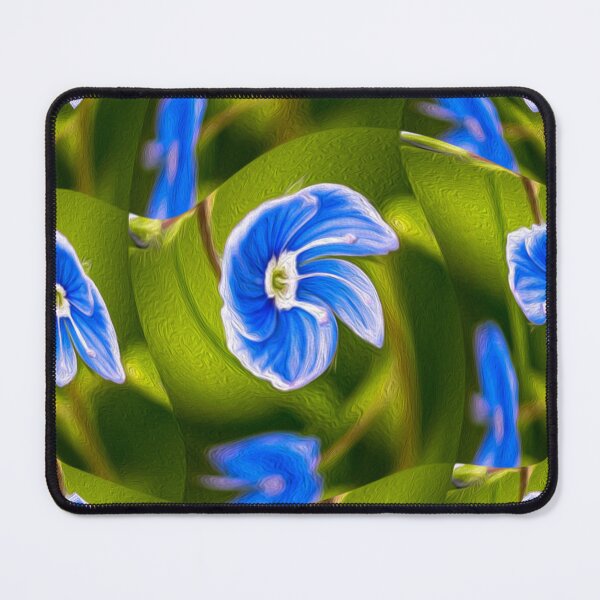 Item preview, Beautiful blue flower pattern designed and sold by Patternflower.