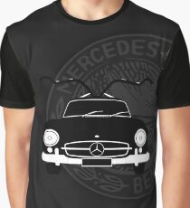 Mercedes Benz 300SL Schwarz Grafik T-Shirt