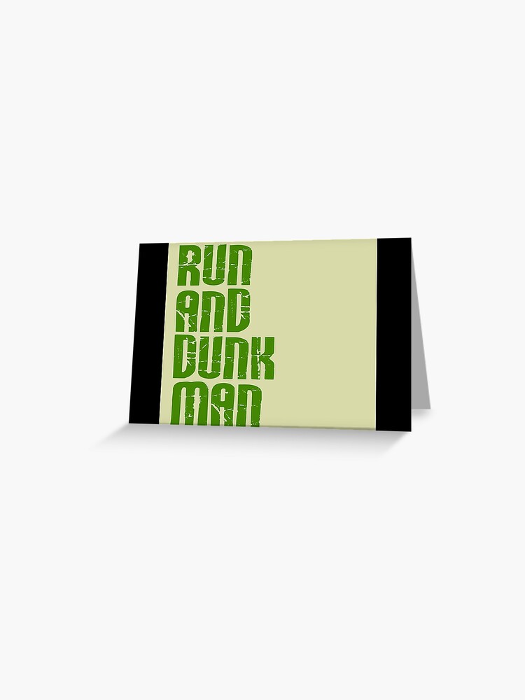 Run and dunk man Greeting Card